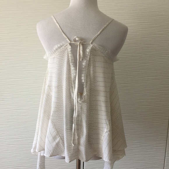 Bebe Elegant Lace and Chiffon Flowy Cami - Picture 3 of 8